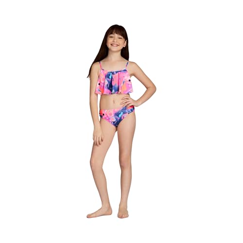 Image of Under Armour Girls' Two Piece Bikini Swimsuit, UPF 50+ Sun Protection, Quick Drying Bathing Suit
