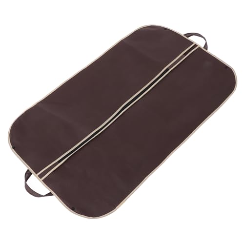 Winter Clothes Cover Bag Portable Garment Storage Bag for Formal Dresses Travel Friendly Zippered Clothing Cover Coffee Color for Suit Storage and Protection