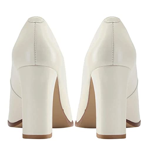Image of MOOMMO Women Chunky Block Heel Pumps Round Closed Toe Slip On Oxford Loafers Shoes High Heels Snakeskin Work Pump Suede Loafer for Office Ladies Classic Formal Business Professional 4-13 M US