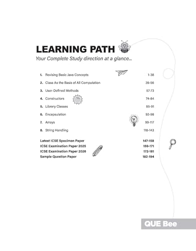 Image of Arihant ICSE Computers Application Class 10 Exam 2026-27 | Quick Theory, Exam Pattern Questions & Sample Papers | As per ICSE Syllabus | Que Bee 2nd Edition 2027