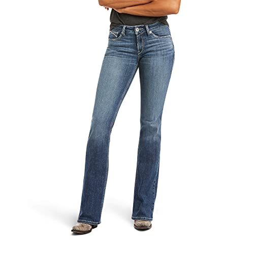 ARIAT Damen R.E.A.L. Mid Rise Boot Cut Jeans, Kanadisch, 27 Short