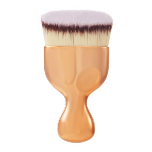 Angle Flat Foundation Kabuki Brush, COSHINE High Density Face Body Kabuki Makeup Brush for Liquid Foundation Powder Cream Contour and Self Tanner