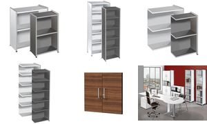 kerkmann 7383 Anbau-Regal ARTLINE, 4 Böden Anthrazit