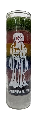 La Santisima Muerte 7 Color Pillar Candle