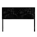 Castle Place Queen Corduroy Velvet Upholstered Adjustable Headboard, Black