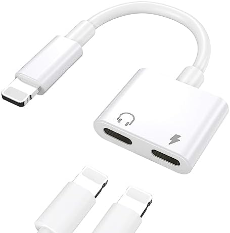 TOMPOL 【2023MFi認証品】 iPhone イヤホン 変換 アダプタ 2in1 ライトニング 充電 同時 二股ケーブル lightning 通話リモコン 音楽調整 急速充電 アップル純正チップ iPhone14/13/12/Xs/Xs max/Xr/11/8plus/7/7plus(iOS16、15対応)