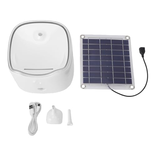 Fuente de agua solar para mascotas de 1.8L Yoidesu miniatura 5