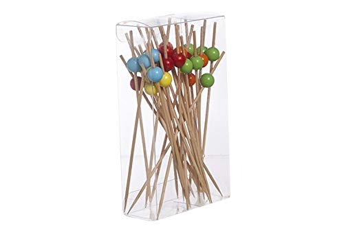Cosy & Trendy 7686152 30 Púas para Aperitivos de Madera, 12 cm, Multicolor Cover