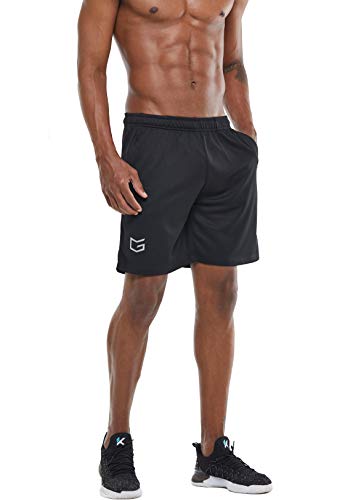 G Gradual Men's Workout Running Shorts Quick Dry Lightweight Gym Shorts with Zip Pockets2