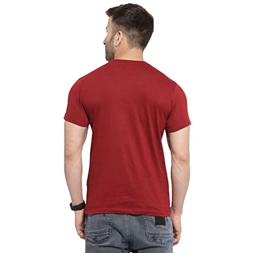 Image of Cotton Blend Printed T Shirt for Men| T-Shirts for Mens Half Sleeves