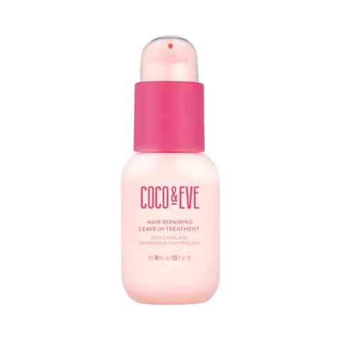 Coco & Eve Hair Repairing Leave-in Treatment for Damaged, Color Treated, Brittle Hair. With Hyaluronic Acid, Ceramide. Strengthens, Deeply Repairs Breakage, Split Ends. For all Hair Types (1.69 Fl Oz) Cover