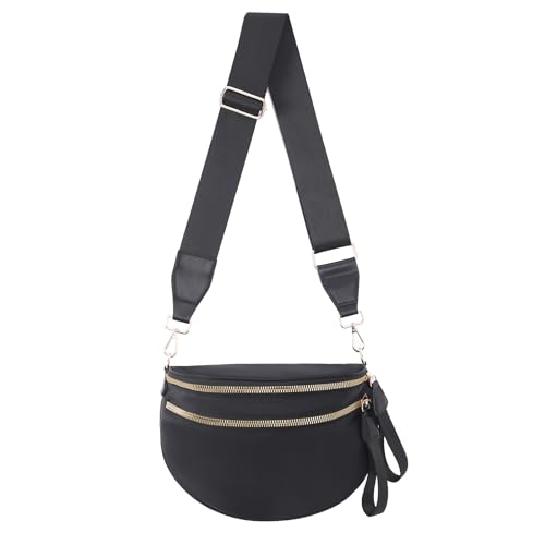 Nylon Spacious Crossbody Bum Bag