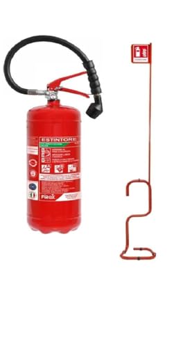ESTINTORE A SCHIUMA LT 6 anno di costruzione 2025 + PIANATANA PORTA ESTINTORE + FORNITO CON TAGLIANDO DI CONTROLLO.