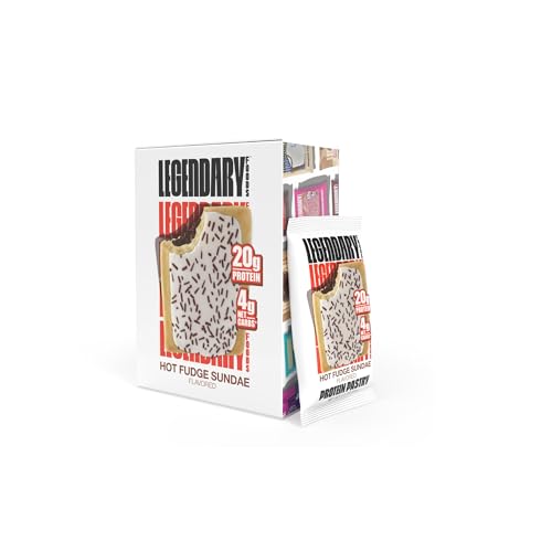 Legendary Foods 22g Protein Pastry 0g Added Sugar, Low Carb, Gluten Conscious, Keto Snack, Ideal for Glucose Management, Includes Whey Protein Isolate (4, Frosted Strawberry)