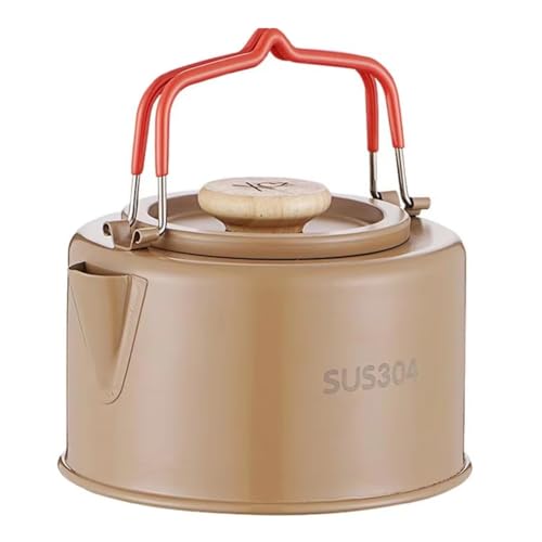 Bouilloire à eau de camping portable pour éviter les brûlures avec sa poignée isolée