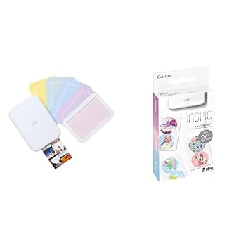 Canon - キャノン スマホ専用ミニフォトプリンター iNSPiC本体&amp;専用ペーパーセット 41mW1wGiFYL.jpg_BO30,255,255,