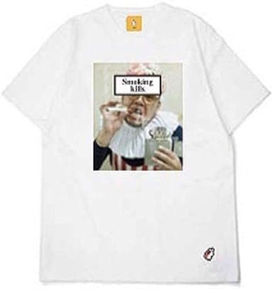 Amazon Co Jp Fr2 X Crunchy Smoking Kills T Shirt Chechena Chan Large White Wild Bomb Clothing Accessories