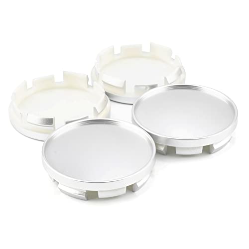 Rheedal 4Pcs 61Mm/2.4Inch Center Caps For Subaru Audi Wheel Rim Replacement 2005 Subaru Legacy Gt Hub Cap, (Silver Out 61Mm/2.4In, Inner 55.5Mm/2.18In) #TOP1