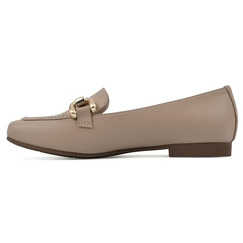 Image of CLIFFS BY WHITE MOUNTAIN Women's Bestow Moc-Toe Loafer Flat