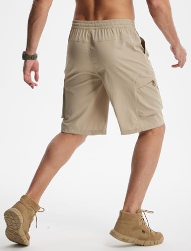 Image of Libin Men's Shorts Casual All Day Comfy Quick Dry Lightweight Cargo Hiking Shorts Breathable Outdoor Sports Travel