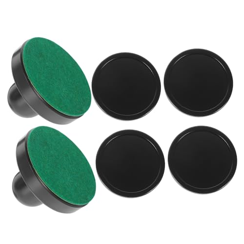 Kisangel 1Set Air Hockey Pucks and Pushers Replacement Accessories for Game Tables Includes Pushers and Pucks for Table Hockey Fun