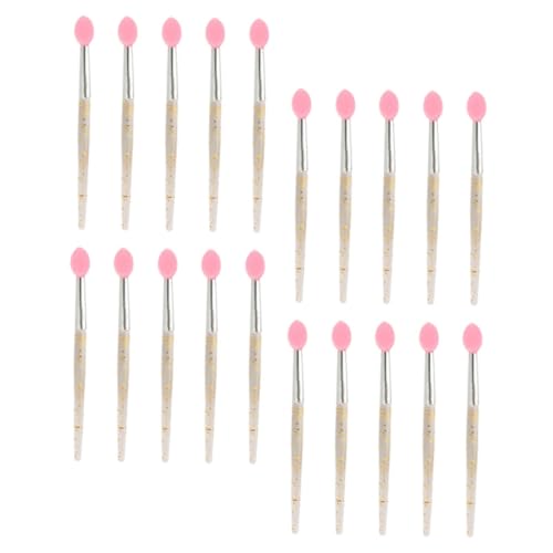HAKIDZEL Silicone Lip Brush Set 20pcs Lip Makeup Brush Soft Lipstick Applicators Portable for Women