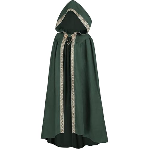 Cape médiévale femme à capuche pour vos soirées cosplay et Halloween