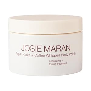 Josie Maran Argan Cake & Coffee Whipped Body Polish, Mocha Whip – Full-Body Exfoliating Scrub – Removes Dirt, Dead Skin Cells, Impurities – Argan Oil, Essential Fatty Acids & Vitamin E (10 oz / 283 g)