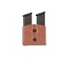 BLACKHAWK! Leather Magazine Pouch (Dual Mag for Single Stacks), Brown, (All single stack mags - 9mm/.40cal./etc.)