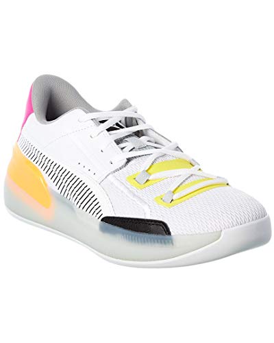 PUMA Mens Clyde Hardwood Retro White Athletic Basketball Shoes 8