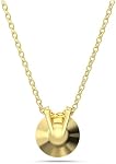 Swarovski Bella V pendentif, Coupe ronde, ton or, finition dorée