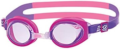 Zoggs Little Ripper Kids Swimming Goggles, UV Protection Swim Goggles, Slide Adjust Split Yoke Childrens Goggles Strap, Fog Free Pink Tinted Swim Goggle Lenses, Goggles kids 0-6 years