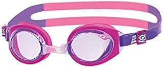 Zoggs Little Ripper Kids Swimming Goggles, UV Protection Swim Goggles, Slide Adjust Split Yoke Childrens Goggles Strap, Fog Free Pink Tinted Swim Goggle Lenses, Goggles kids 0-6 years