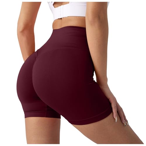 pole dance abbigliamento, Pantaloncini Palestra Donna, Yoga Pants, Mutande Push Up, Shapewear, Pantaloncini Pallavolo a Vita Alta, Shorts Donna Sportivi Pancia Piatta, Leggings Corti da Ciclismo