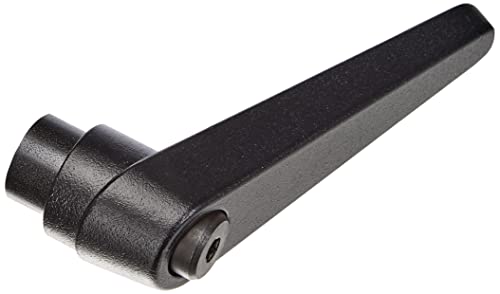 Halder 24400.0524 ajustable Palancas de sujeción, Negro, D1 = 25 mm/D2 = M12 Cover