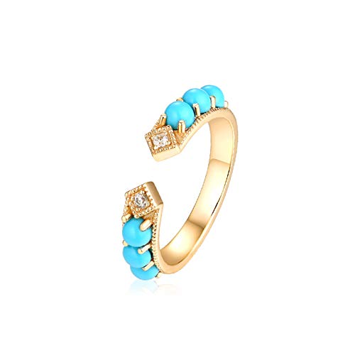 Bague turquoise KnSam réglable : la solution aux problèmes de taille de doigt