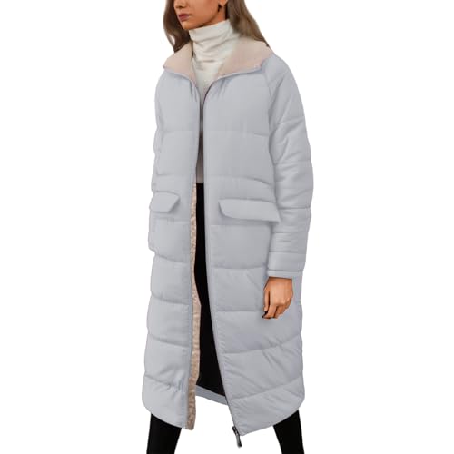 Manteau d'hiver matelassé doublure polaire chaude veste longue à capuche