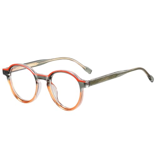Gafas retro ovaladas MUTYNE de montura transparente para teletrabajo y estilo urbano