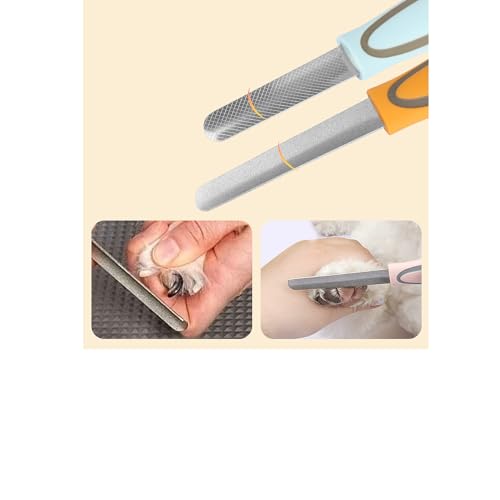 Premium-Nagel-Schleifstein für Haustiere: Edelstahl-Krallenfeile, für eine glatte Nagelkontur, universell für Katzen und Hunde, Safari-Design