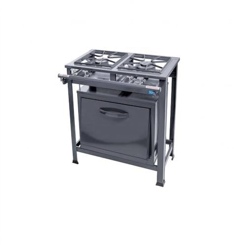 Tron Fogão Industrial Eco N.E 2 Bocas 1Qs 1Qd C/F Grafite Aço Galvanizado Elétrico