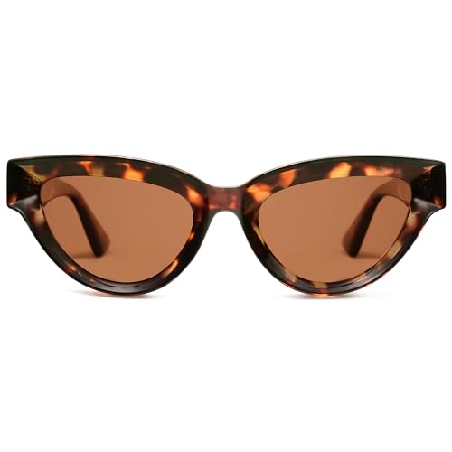 SOJOS Retro Polarized Cat Eye Sunglasses Womens Vintage Shades Trendy Stylish Sunnies SJ2331A2