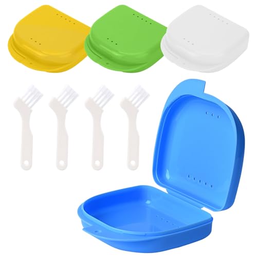Imagen de Jdacla® Pack 4 Cajas para Férula Dental + 4 Minicepillos de Regalo