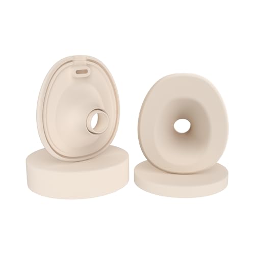 2pcs Non-Heated 24mm Flange Replacement Compatible with Eufy E20/S1/S1 Pro Wearable Breast Pump Food-Grade Silicone Durable Comfortable Replaced for eufy Pump Flange