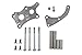 ICT Billet 5.3L 6.0L LS Truck Alternator Relocation Bracket LSX LS3 (uses LS1 or LS3 water pump) 551587-3