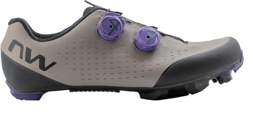 Northwave Rebel 3 MTB Herren Schuhe, Fahrradschue Brown/Purple 43.5