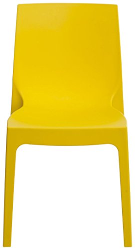 grand soleil Sedia Rome gialla resistente per interni ed esterni (conf. 6 pz)