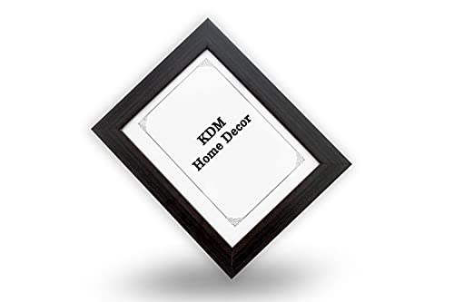 Image of set of 2 8x8 Inch Brown Color flexiable Glass (acrylic) & synthetic wood customized Modern Collage Photo Frames for Wall Hanging