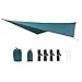 Baoblaze Camping Tarp Rain Awning Accessories Portable Camping Tent Tarp Canopy for Hiking Outdoor Activities Traveling Garden, Dark Green