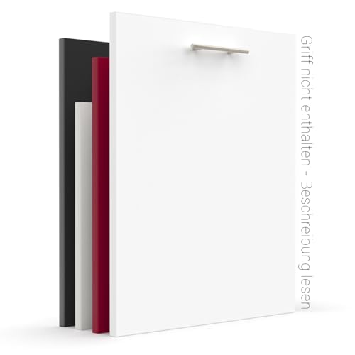 X57 Geschirrspülerfront 19mm voll-, teilintegriert und nach Maß (Weiß,...