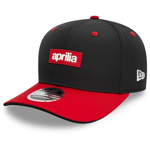 Berretto 9 SEVENTY Stretch-Snap Aprilia Moto GP New Era Nero Rosso Taglia Unica Adulto